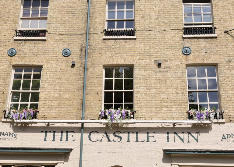 The front of the Castle Inn in Cambridge  photographed by Suffolk Wedding Photographer Hayley Denston Photography